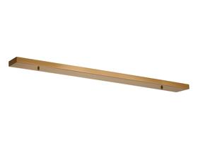 D0834BR/NH  Hayes No Hole 1100 x 100mm Linear Ceiling Plate Brass